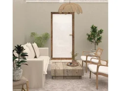 Soleil d'ocre Ropa De Casa-Visillo para puerta ventana 90x200 cm CELIA , por Blanco