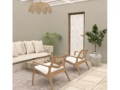 Soleil d'ocre Ropa De Casa-Visillo para puerta ventana 90x200 cm CELIA caqui, por Verde