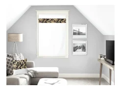 Outlet Soleil d'ocre Visillo para ventana algodón 45x90 cm MAYLINE Blanco