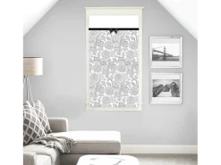 Online Soleil d'ocre Visillo para ventana algodón 60x120 cm BLACK DRESS Gris