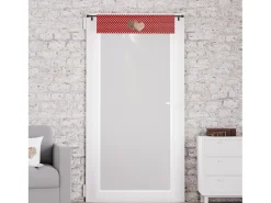 Soleil d'ocre Visillo para ventana puro algodón 70x200 cm LOVE tint Rojo Online