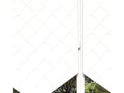 Soleil d'ocre Ropa De Casa-Visillo para ventana 90x120 cm PAULINE, por Blanco