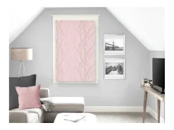 Soleil d'ocre Ropa De Casa-Visillo 60x90 cm LIANE Rose, por Rosa