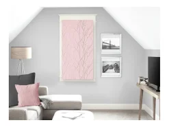 New Soleil d'ocre Visillo 45x90 cm LIANE rose, por Rosa
