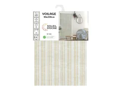 Soleil d'ocre Ropa De Casa-Visillos para puerta ventana 90x200 cm BELLA oro, de Blanco