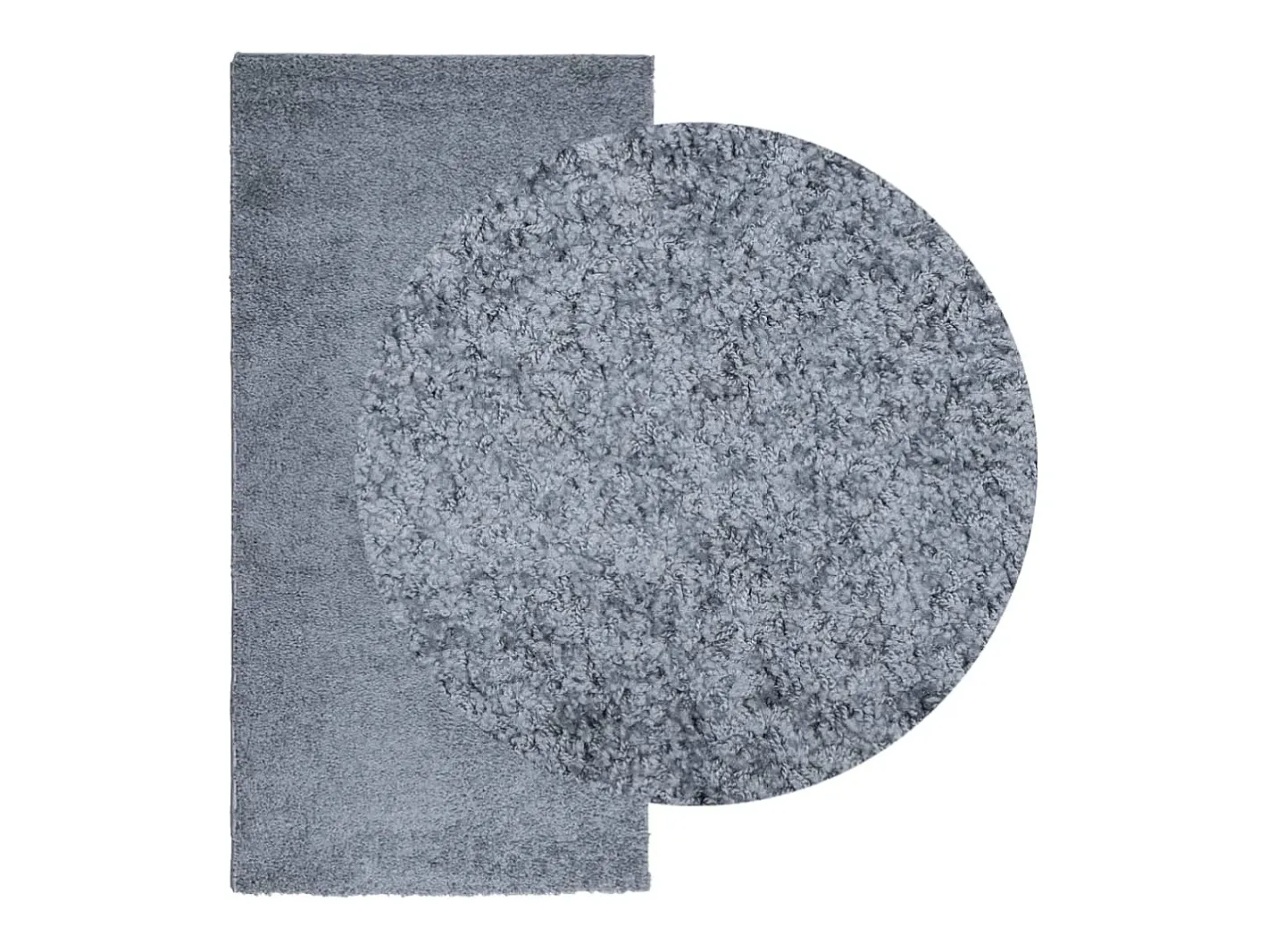 Garden Furniture Alfombra De Salón-Vito Alfombra peluda de pelo largo moderna PAMPLONA 100x200 cm Azul