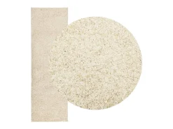 Garden Furniture Alfombra De Salón-Vito Alfombra peluda de pelo largo moderna PAMPLONA dorado 80x250 cm Multicolor
