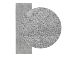 Garden Furniture Vito Alfombra peluda de pelo largo moderna PAMPLONA 80x250 cm Gris Best