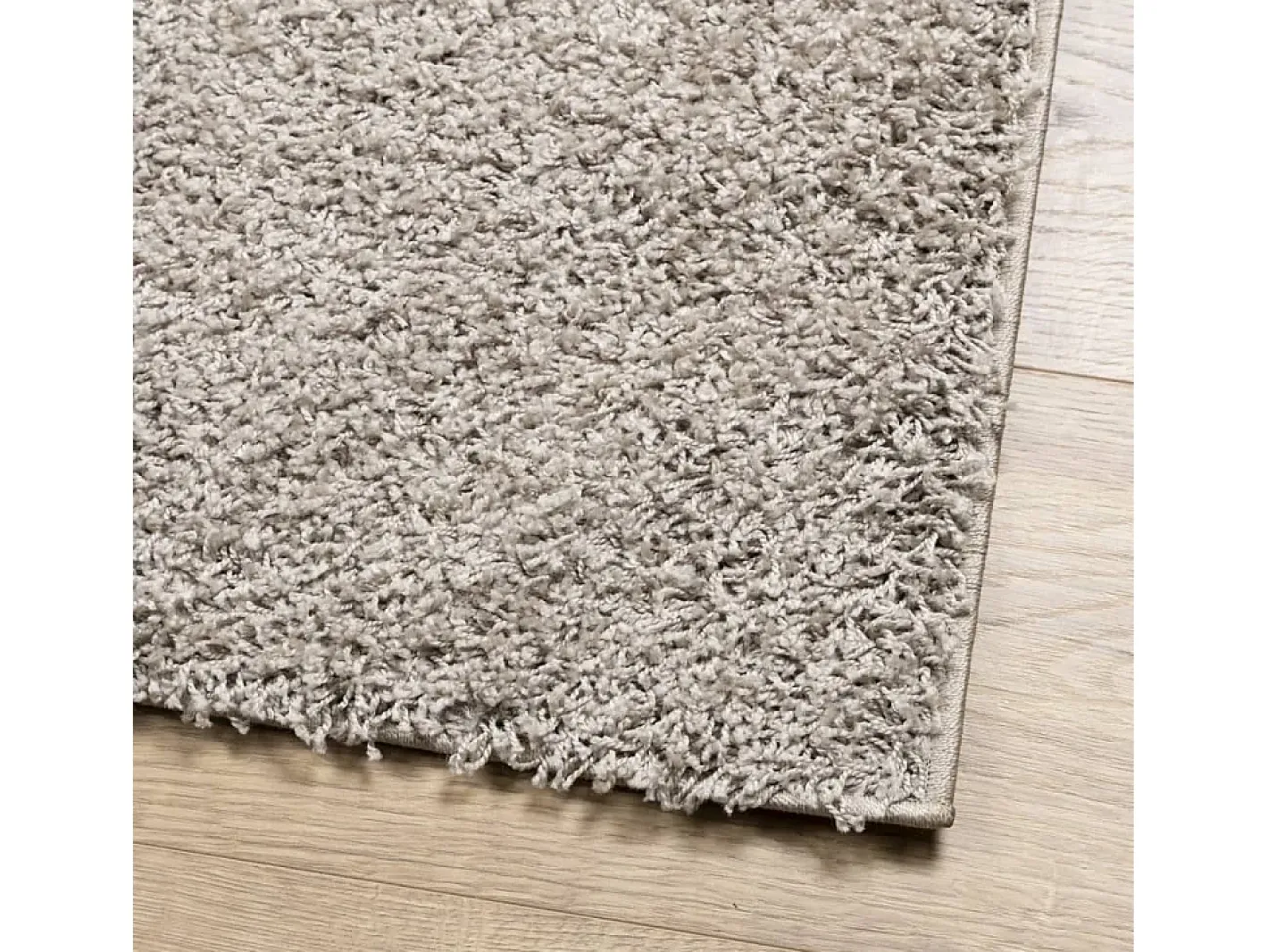 Garden Furniture Vito Alfombra peluda de pelo largo moderna PAMPLONA 160x160 cm Beige Online