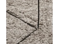 Garden Furniture Vito Alfombra peluda de pelo largo moderna PAMPLONA 160x160 cm Beige Online