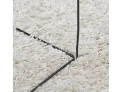 Garden Furniture Alfombra De Salón-Vito Alfombra peluda de pelo largo moderna PAMPLONA 140x200 cm Crema