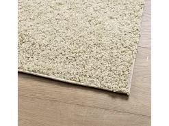 Garden Furniture Alfombra De Salón-Vito Alfombra peluda de pelo largo moderna PAMPLONA dorado 100x200cm Multicolor