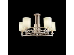 Maytoni Lámpara Suspendida-Vittoria Lámpara de araña Crema con Oro, 5 Luces, E14 Beige