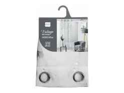 New Douceur d'intérieur Voile estampado metalizado Blanco