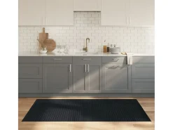 Garden Furniture Alfombra De Salón-Wakil Alfombra rectangular bambú 100x200 cm Gris