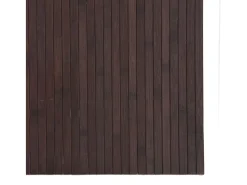 New Garden Furniture Wakil Alfombra rectangular bambú marrón oscuro 80x500 cm Color natural oscuro