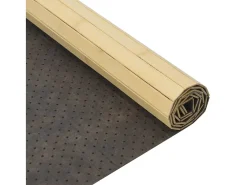 Clearance Garden Furniture Wakil Alfombra rectangular bambú color natural claro 60x100 cm Beige