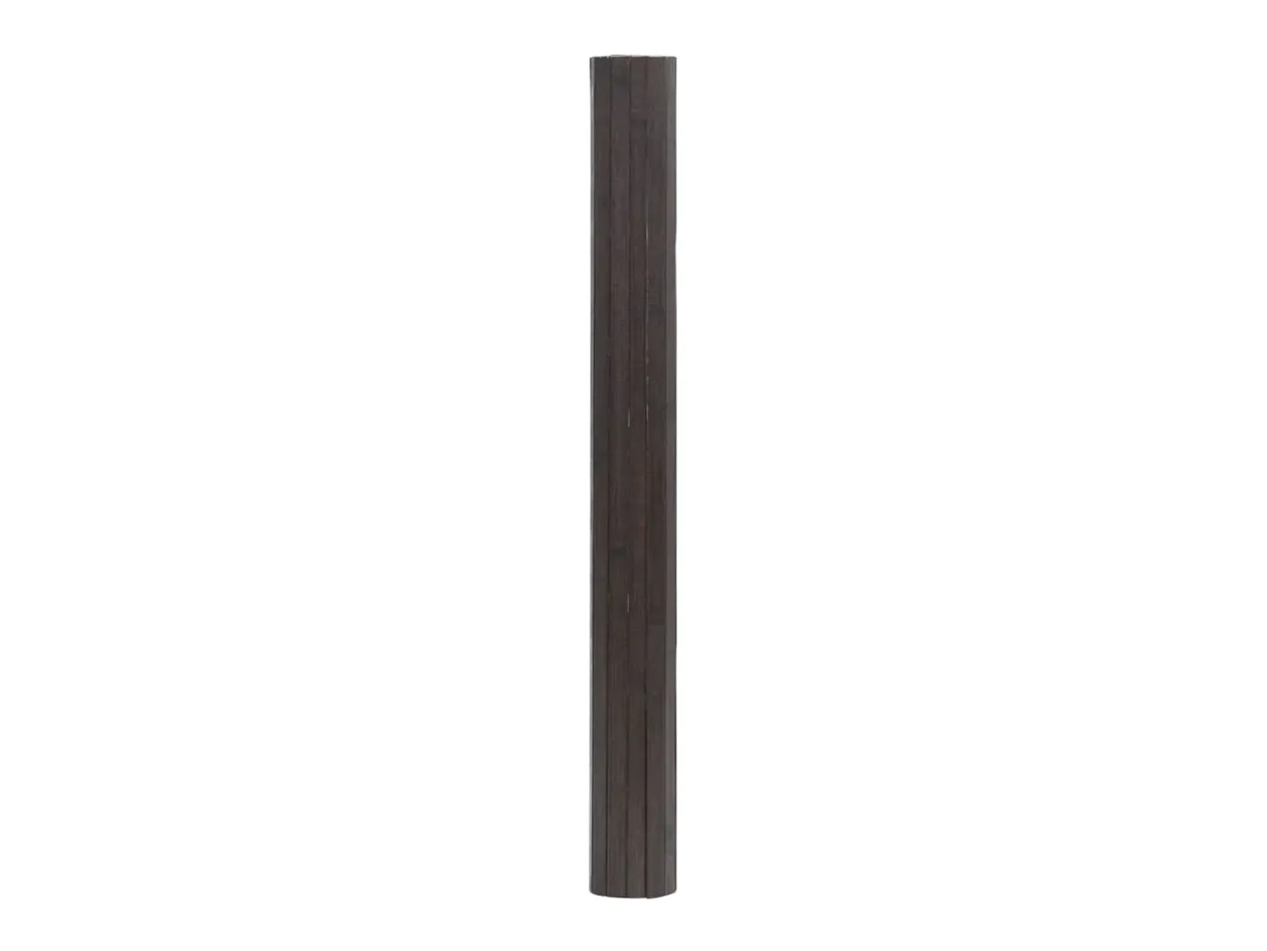 Garden Furniture Wakil Alfombra rectangular bambú marrón oscuro 100x300 cm Gris antracita Hot