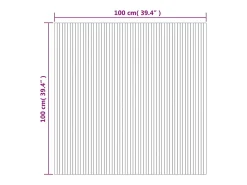 Garden Furniture Wakil Alfombra rectangular bambú 100x100 cm Gris Online