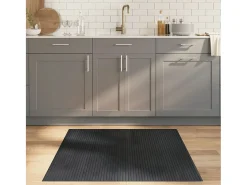 Garden Furniture Wakil Alfombra rectangular bambú 100x100 cm Gris Online
