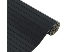 Clearance Garden Furniture Wakil Alfombra rectangular bambú 70x100 cm Negro