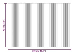 Clearance Garden Furniture Wakil Alfombra rectangular bambú 70x100 cm Negro