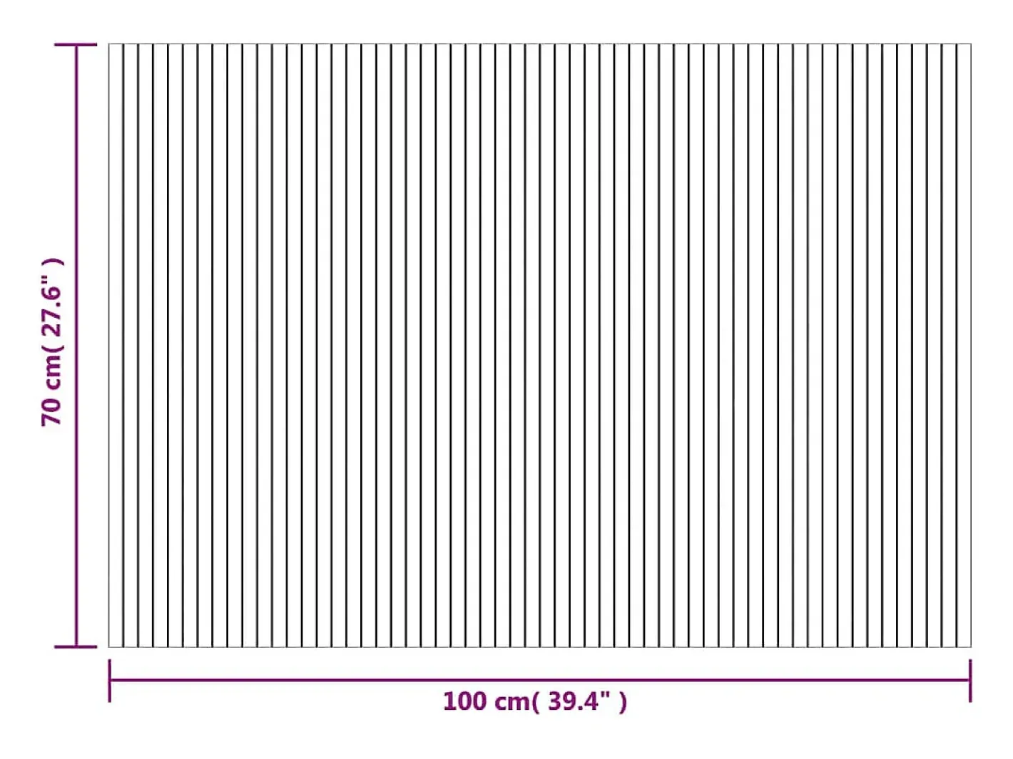 Garden Furniture Wakil Alfombra rectangular bambú marrón 70x100 cm Camel Online