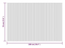 Garden Furniture Wakil Alfombra rectangular bambú 70x100 cm Gris Hot