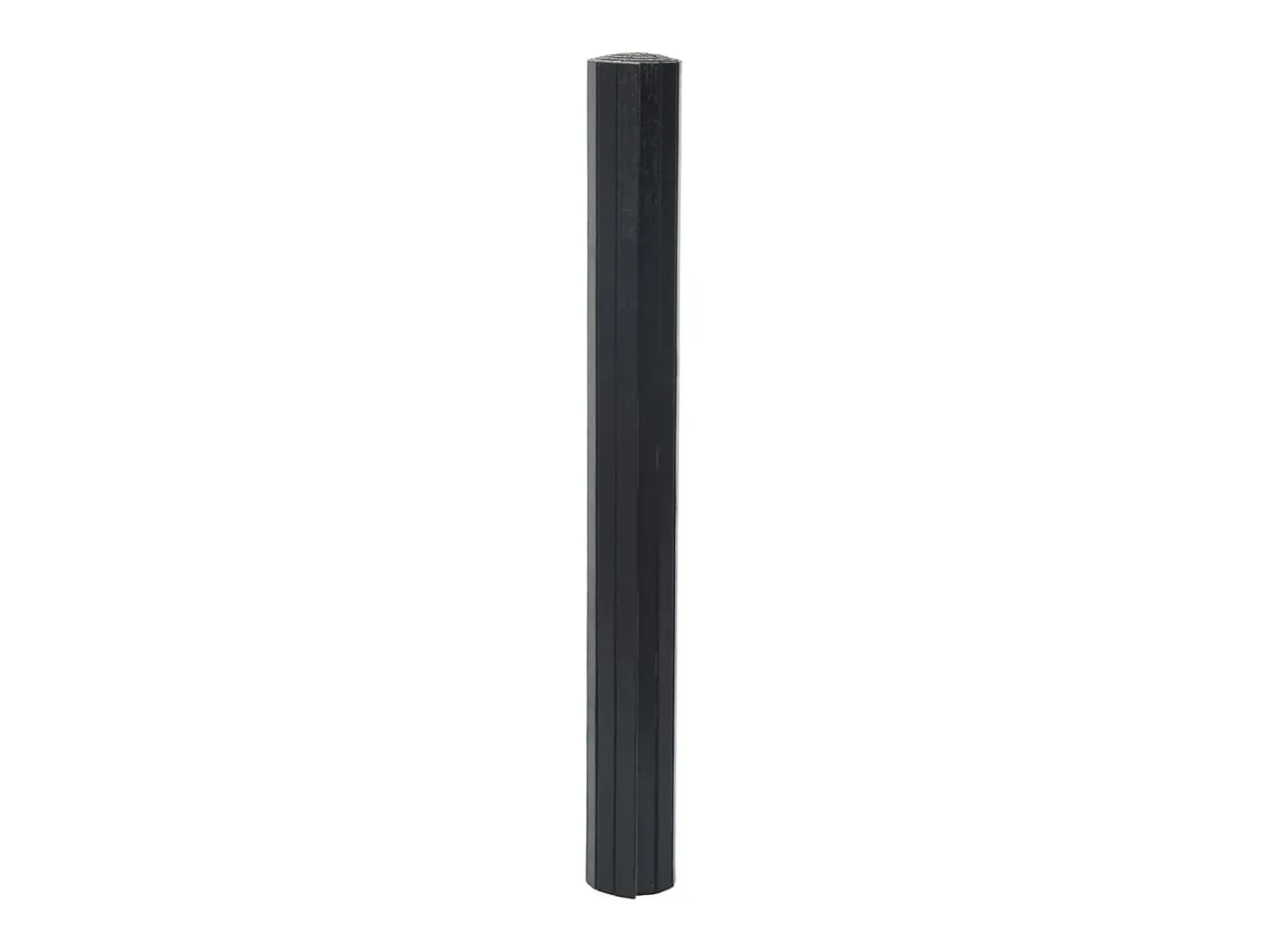 Garden Furniture Alfombra De Salón-Wakil Alfombra rectangular bambú 70x200 cm Negro