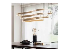 Ideal Lux WAVES-3 SP, Colgante de metal , Dorado Outlet