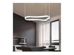 Clearance Ideal Lux WAVES-2 SP, Colgante de metal , Blanco