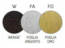 Wood Sospensione Cm.50 2 Luci Foglia Oro Dorado Outlet