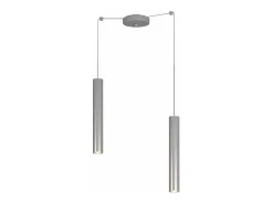 Xena Sospensione 2 Luci Spostabile Alluminio Con Cavo Cm.250 Gris Best