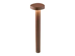 Sale Zafferano Ciottolo - Baliza LED de exterior IP54 7W 3000K diseño moderno en aluminio para jardines y caminos - 70 cm Oscuro Gris