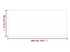 Clearance Garden Furniture Zev Alfombra de pasillo 80x180 cm Gris antracita