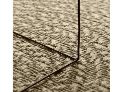 ZIZUR alfombra 200x200 cm aspecto yute interior exterior Beige Outlet