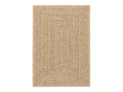 Alfombra De Cocina-ZIZUR alfombra 120x170 cm aspecto yute interior exterior Beige